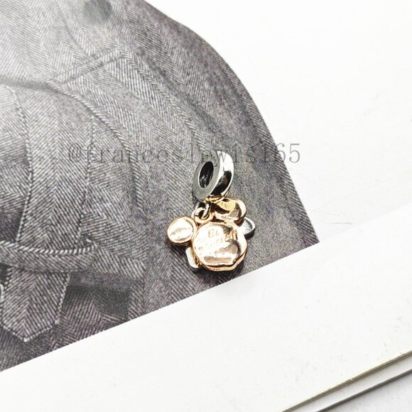 Pandora Mickey Mouse Double Dangle Charm - Picture 3 of 4